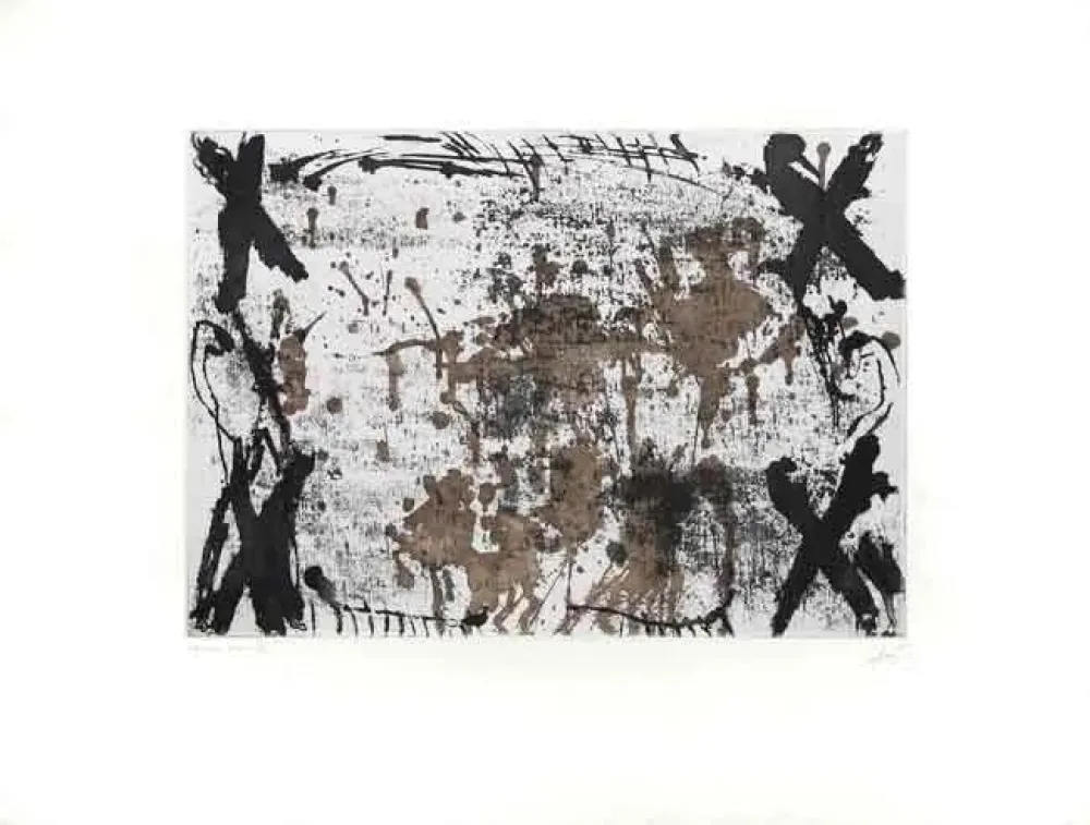 Офорт Tàpies - Les Quatre Croix