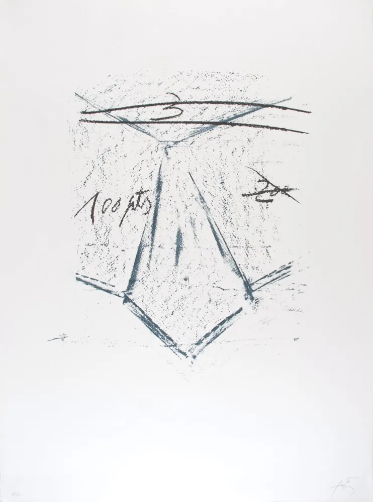 Литография Tàpies - Llambrec 12