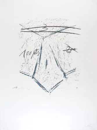 Литография Tàpies - Llambrec 12