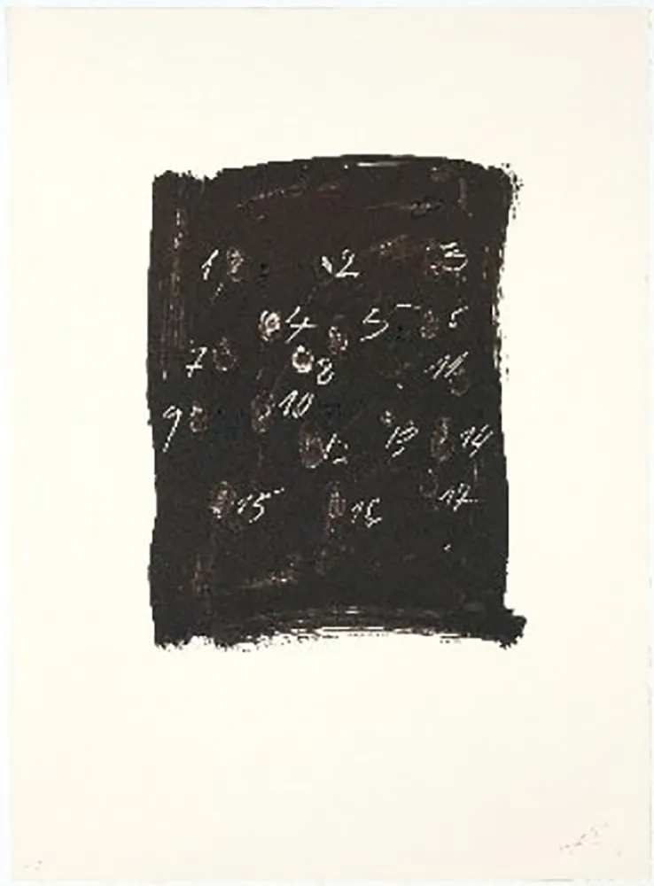 Литография Tàpies - Llambrec-3