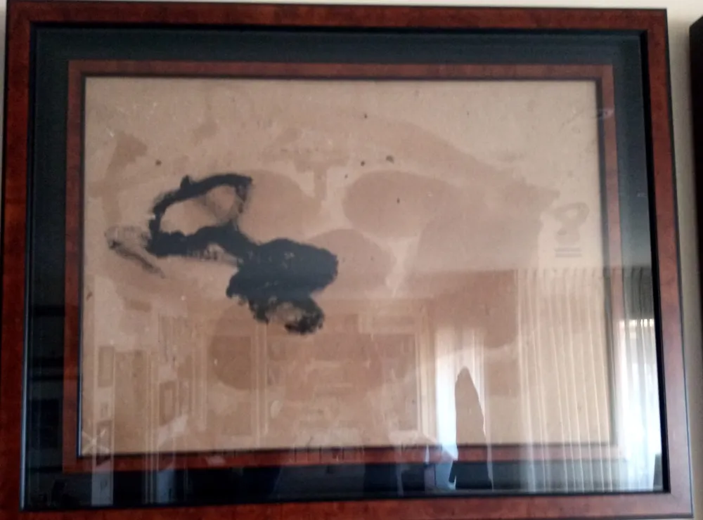 Нет Никаких Технических Tàpies - Negre i oli (With COA)