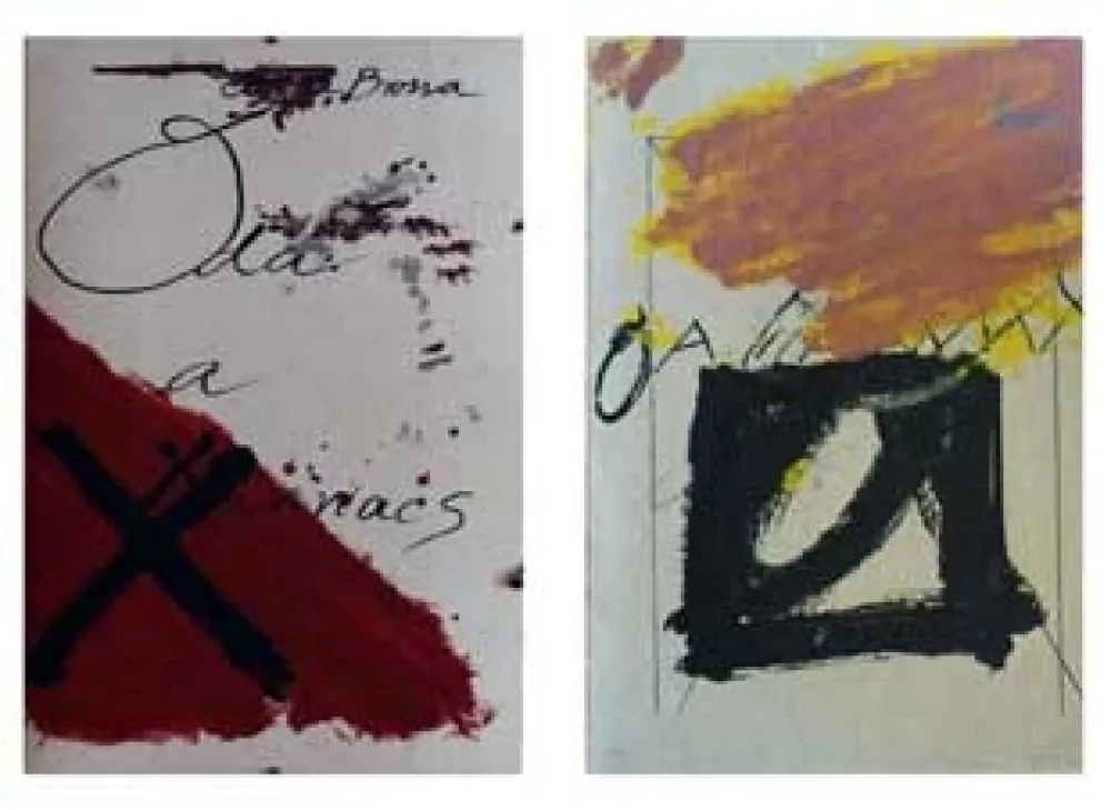 Иллюстрированная Книга Tàpies - Oda a Lluis Maria Xirinacs