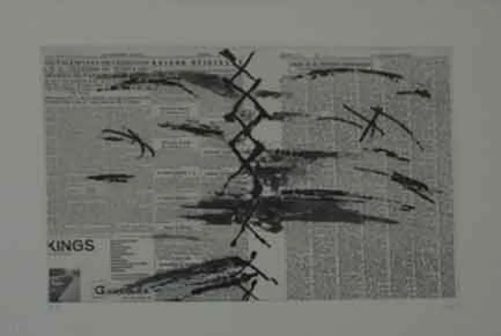 Офорт Tàpies - PAPIER JOURNAL