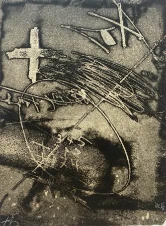 Офорт И Аквитанта Tàpies - Paroles Peintes (Black and White)