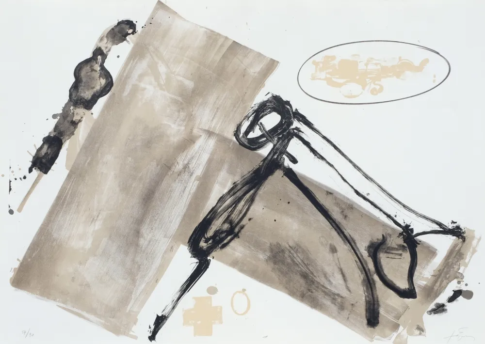 Литография Tàpies - Suite 63 x 90 (No 1)