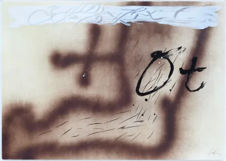 Литография Tàpies - Suite 63 x 90 (No 4)