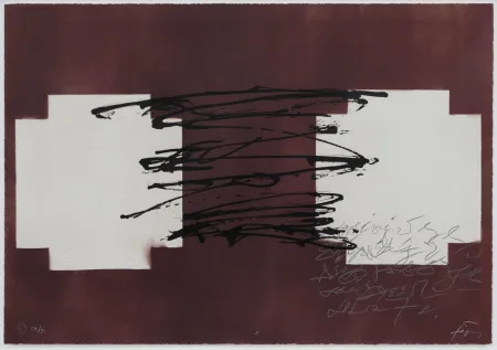 Литография Tàpies - Suite 63 x 90 (No 8)