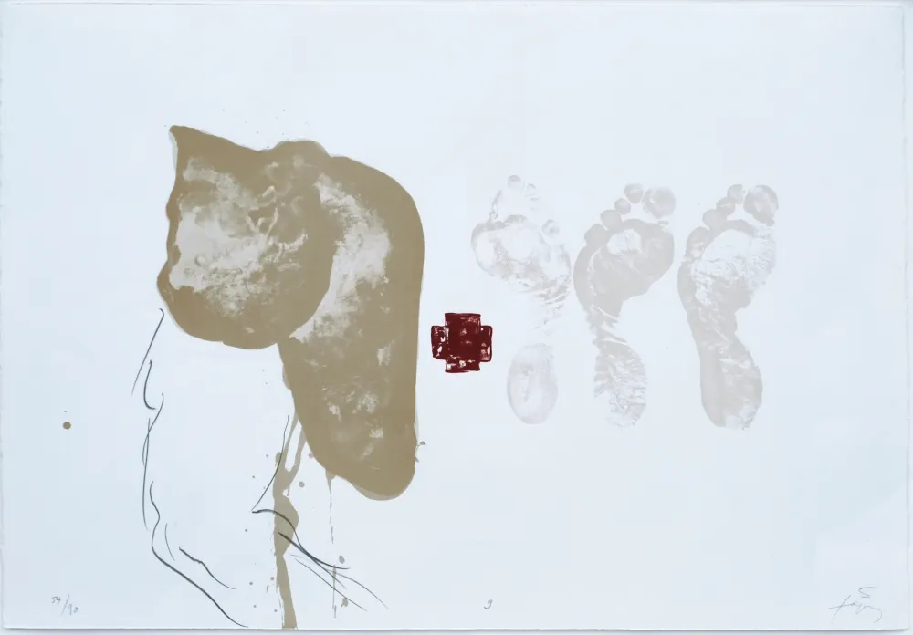 Литография Tàpies - Suite 63 x 90 (No 9)