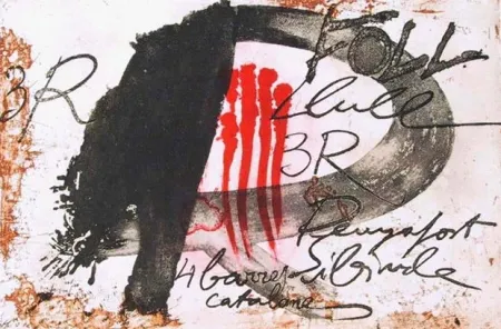 Офорт И Аквитанта Tàpies - Tres R