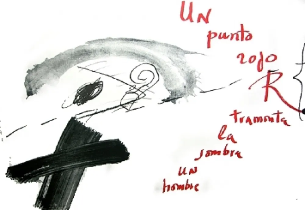 Литография Tàpies - Un punto. . .