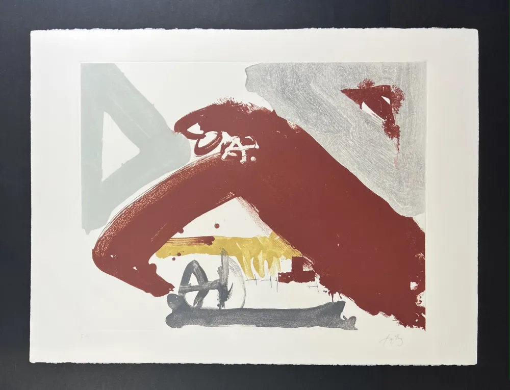 Литография Tàpies - Untitled