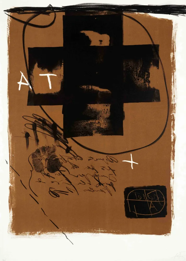 Литография Tàpies - Untitled