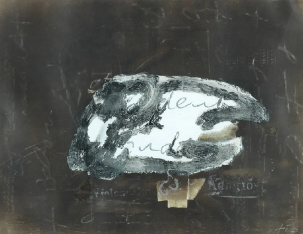 Литография Tàpies - Variaciones sobre un tema musical, 10