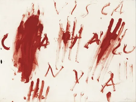 Гравюра Tàpies - Visca Catalunya