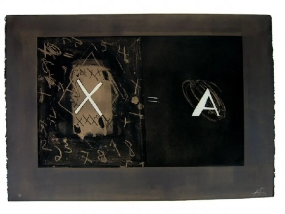 Офорт Tàpies - X-A
