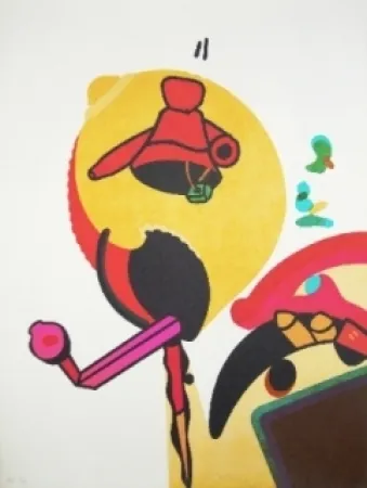 Литография Telemaque - Le moulin à forme