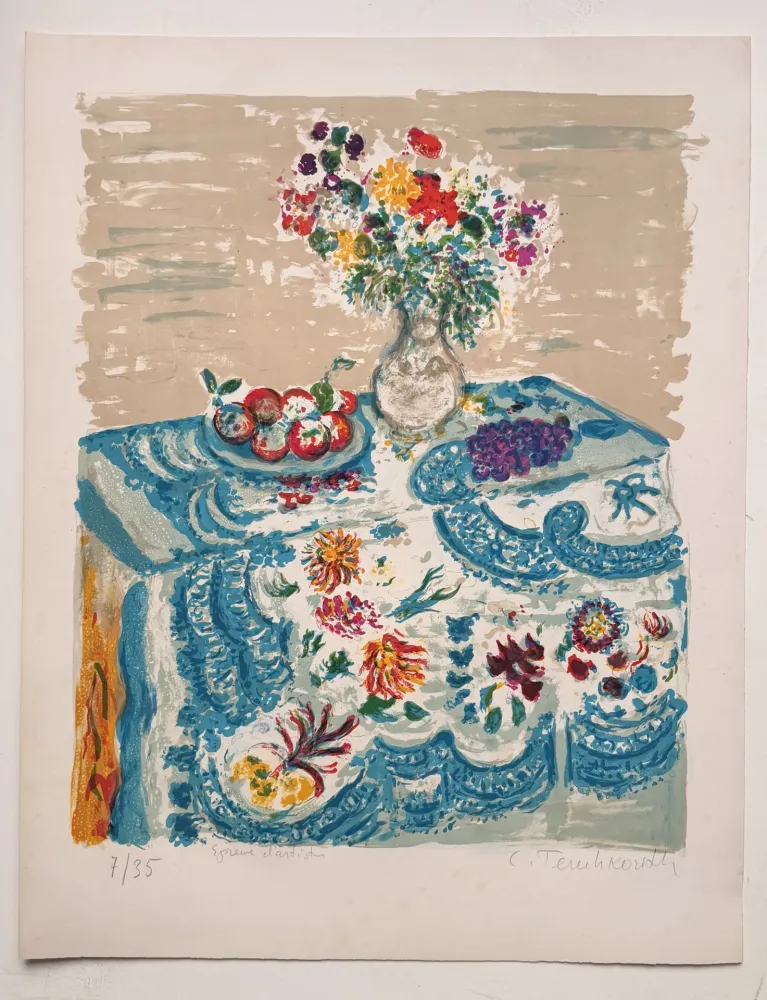 Литография Terechkovich - La nappe bleue