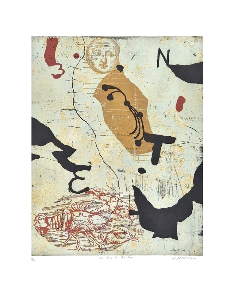 Гравюра Texier - La lune de Sébastien