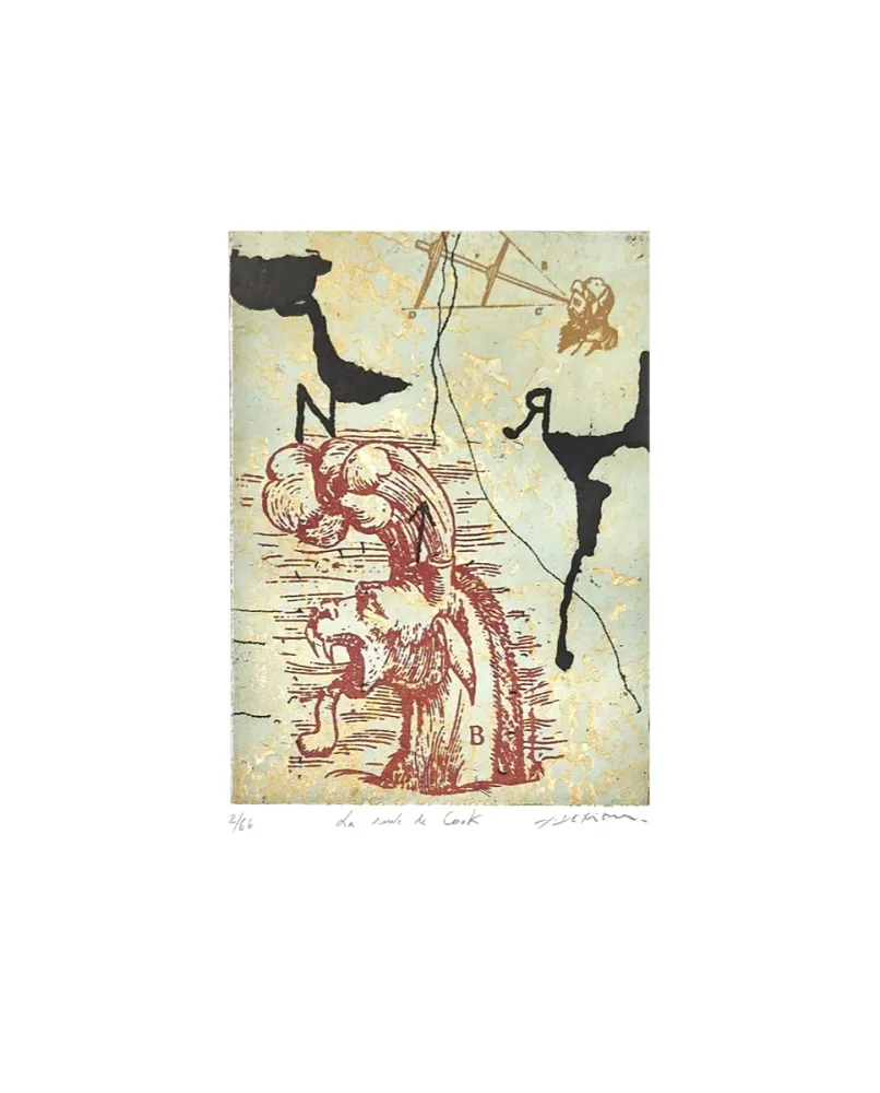 Гравюра Texier - La route de Cook