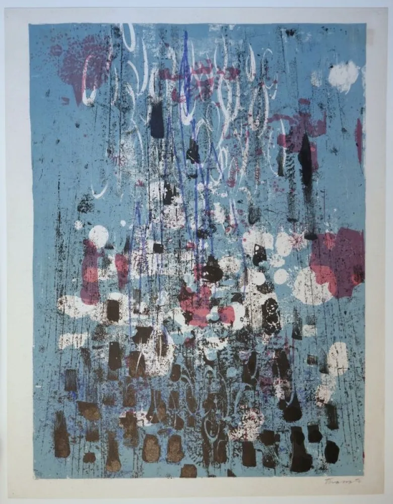 Литография Tharrats - Hommage à Cousteau