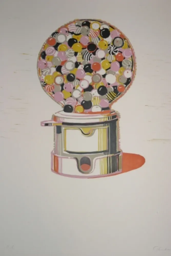 Линогравюра Thiebaud - Gumball Machine