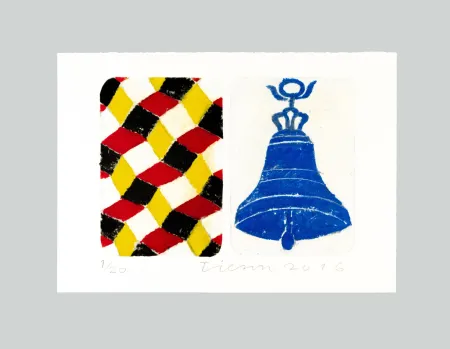 Карборунд Tilson - The Stones of Venice. La campana di San Marco Calle dei Fabbri, Diptych