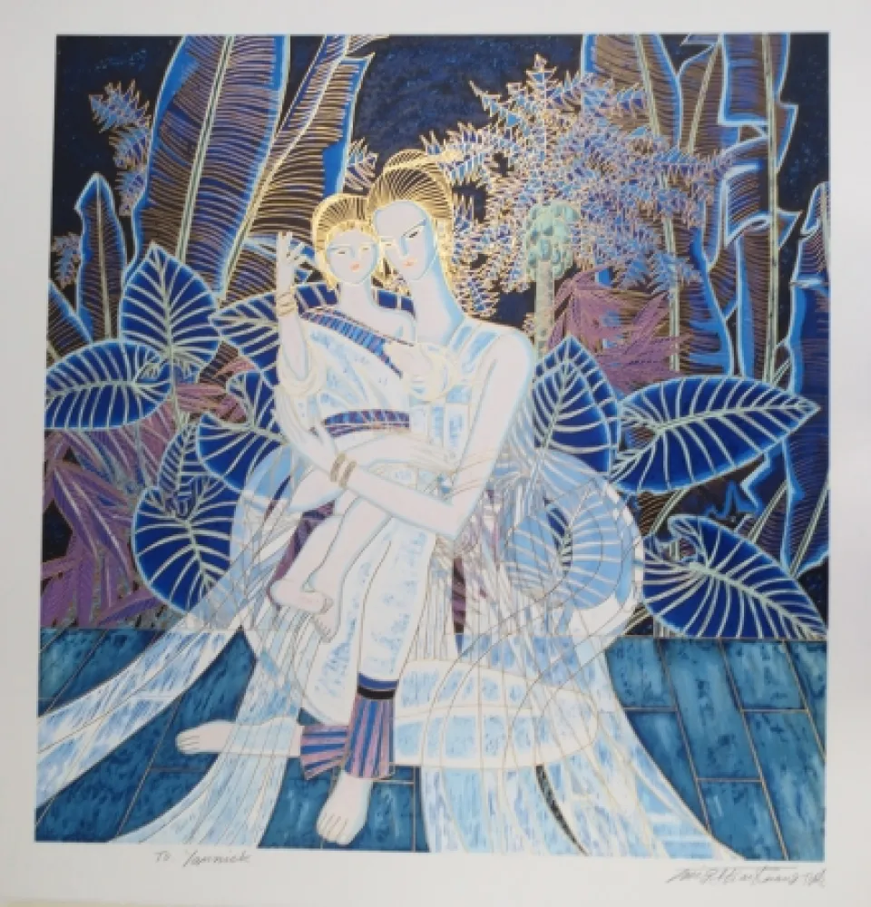 Литография Ting - Maternité