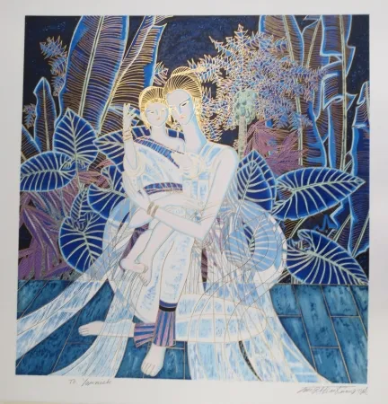 Литография Ting - Maternité