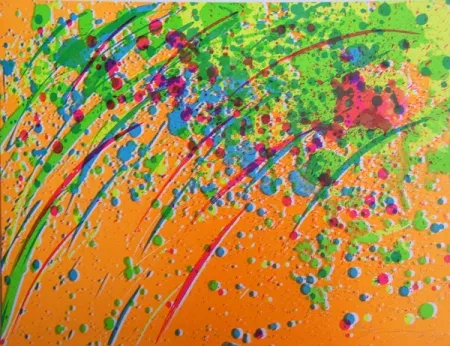 Литография Ting - Pluie orange