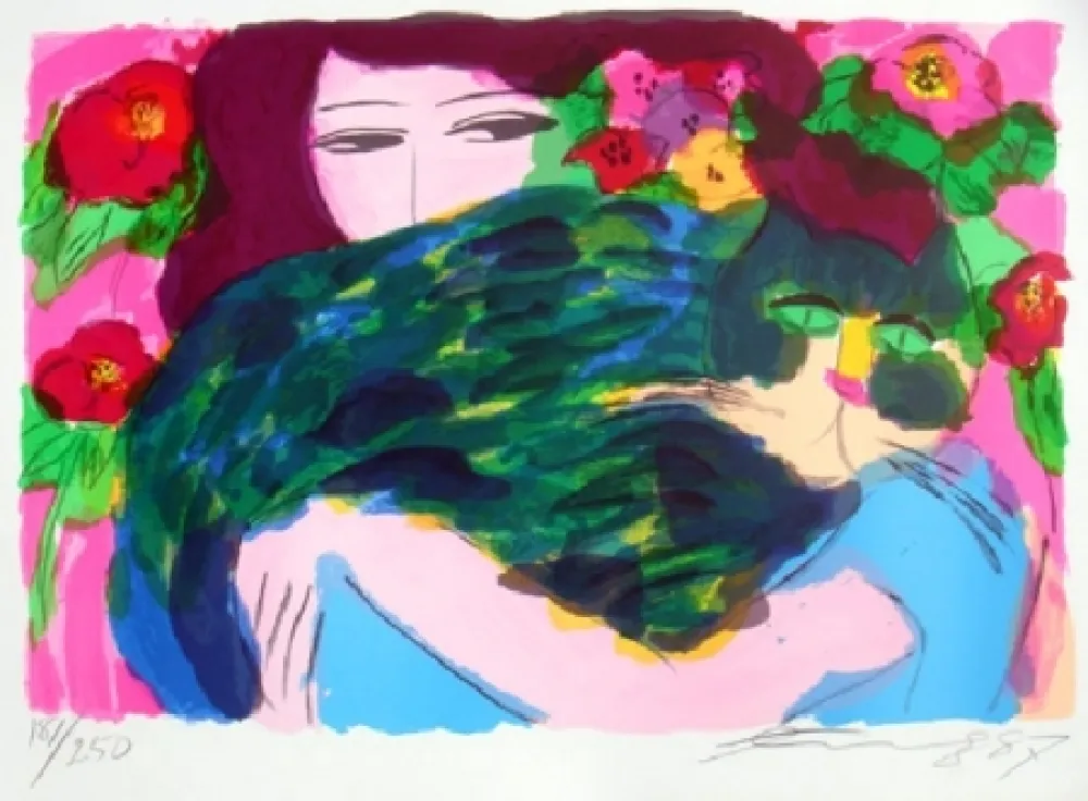 Литография Ting - Woman 3