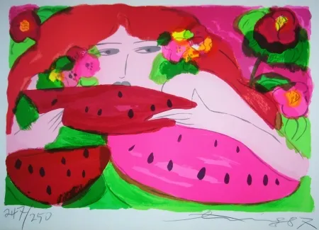 Литография Ting - Woman 4