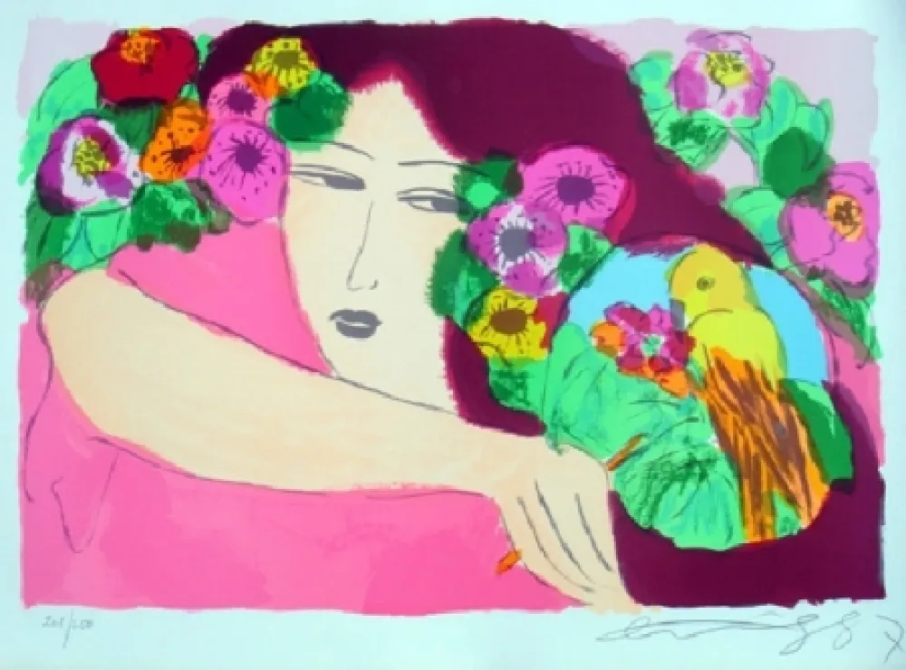 Литография Ting - Woman 5