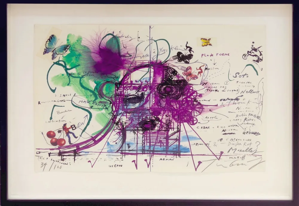 Многоэкземплярное Произведение Tinguely - Le Monstre dans la forêt (Hommage à Yves Klein) 