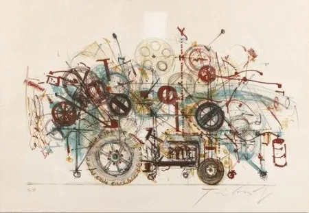 Литография Tinguely - Meta-machine 