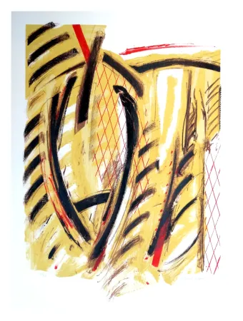 Литография Titus Carmel - Tournant de l'hiver