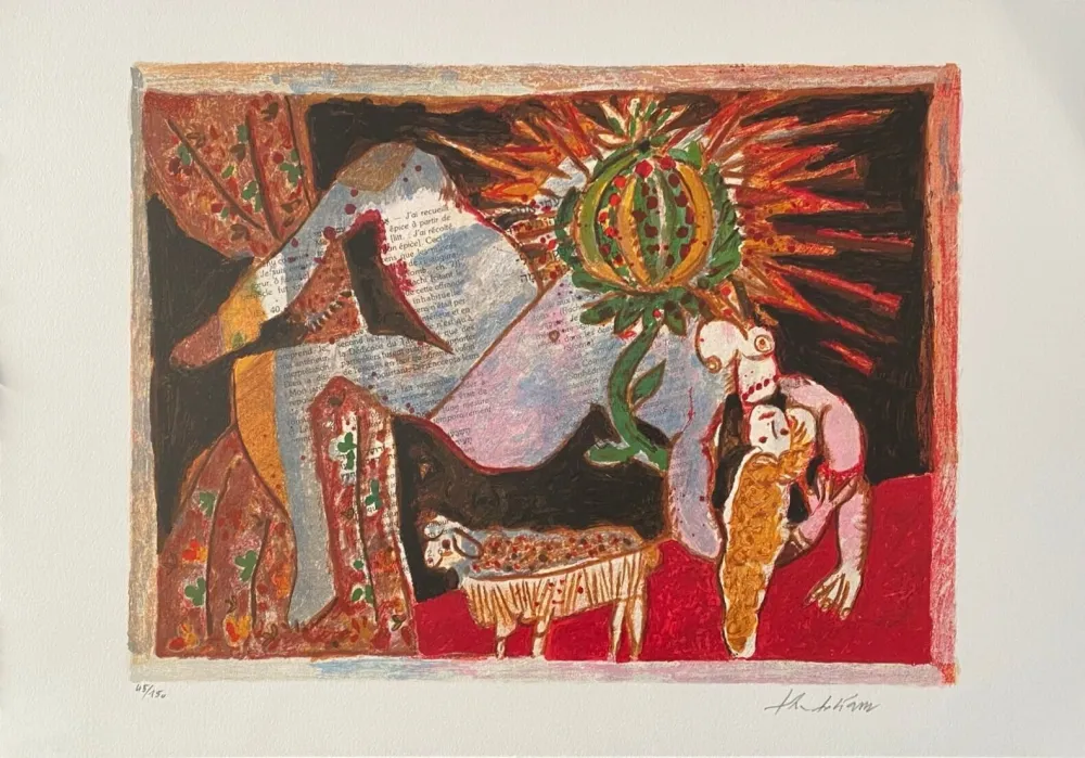 Литография Tobiasse - Cantiques des Cantiques