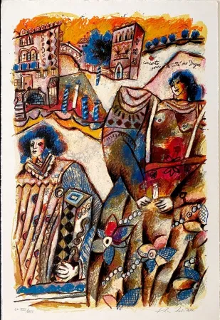 Литография Tobiasse - Concerto pour la cité des Doges