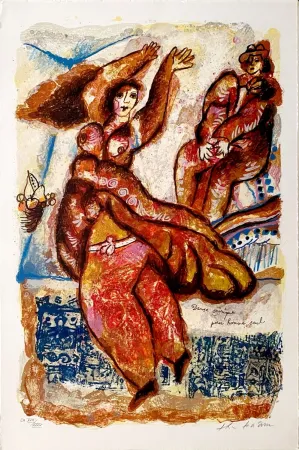 Литография Tobiasse - Danse onirique pour homme seul