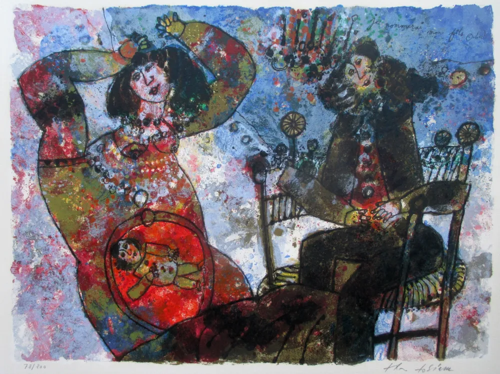 Литография Tobiasse - Je nommerai mon fils Obed