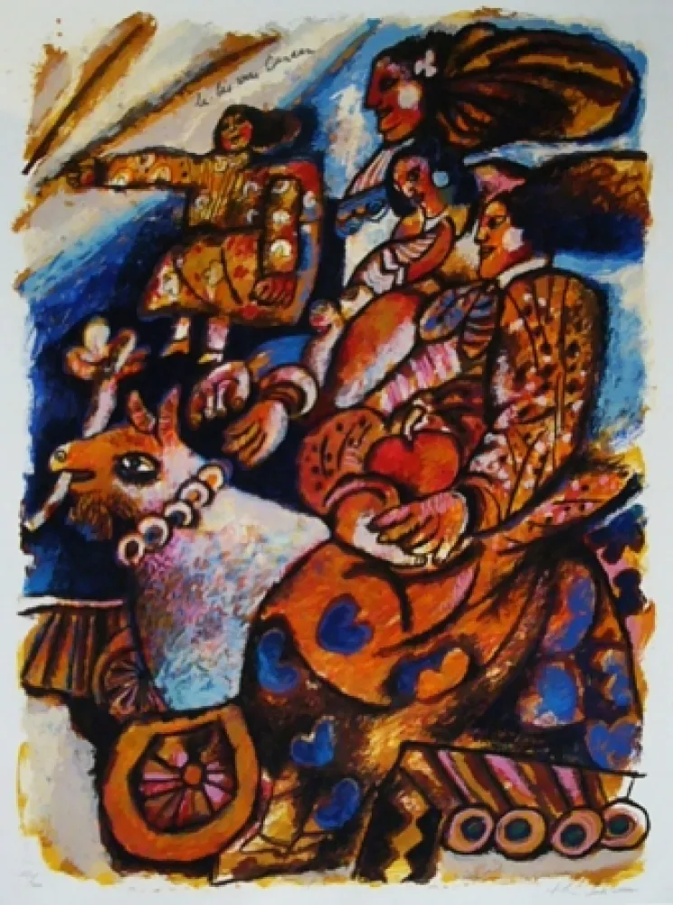 Литография Tobiasse - Là bas vers Canaan