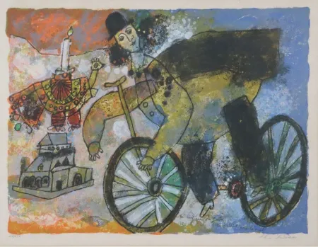 Литография Tobiasse - La lumière du Juste ne s'éteint pas la nuit