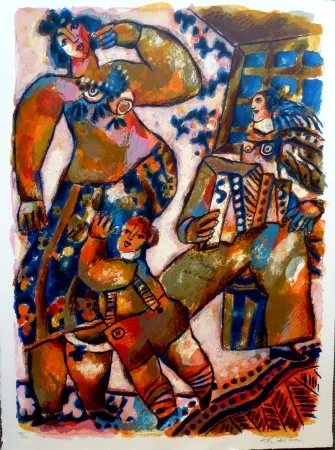 Литография Tobiasse - La Musique des Carrefours