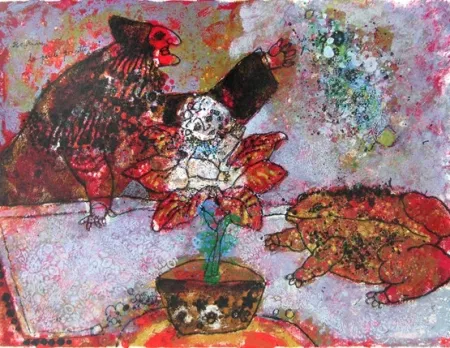 Литография Tobiasse - La petite poussette, circa 1980
