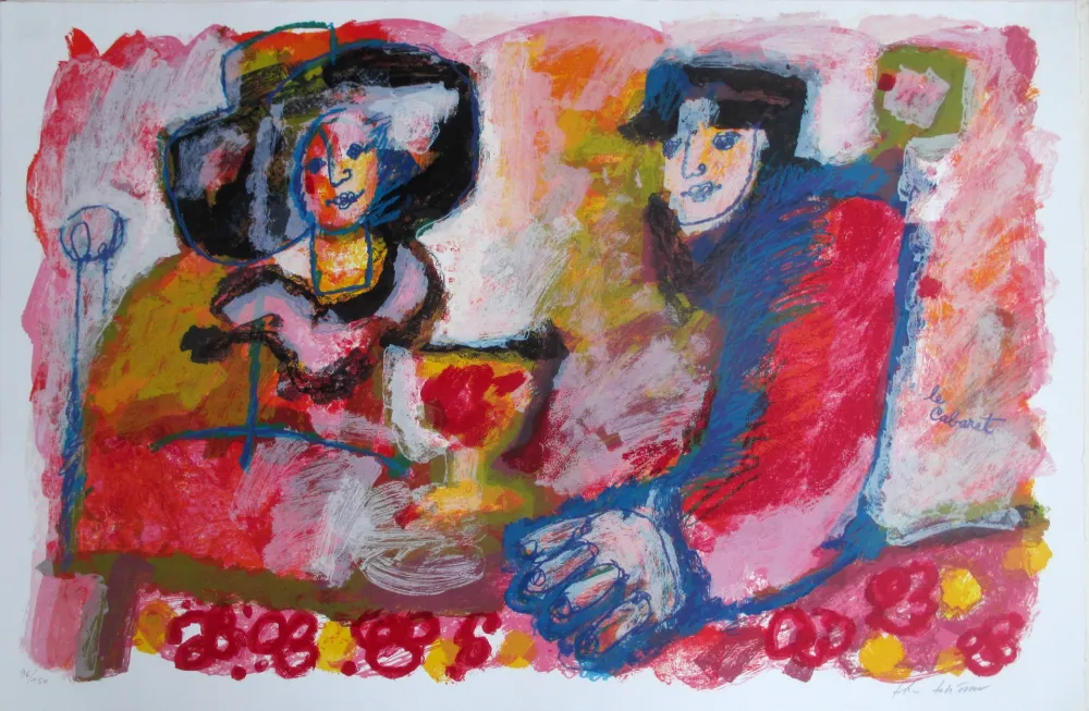 Литография Tobiasse - Le Cabaret