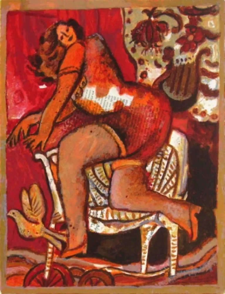 Литография Tobiasse - Le cantique des cantiques II