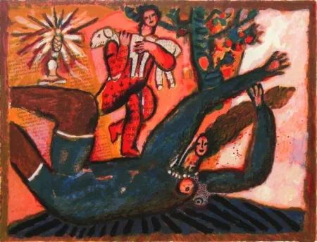 Литография Tobiasse - Le cantique des cantiques IV