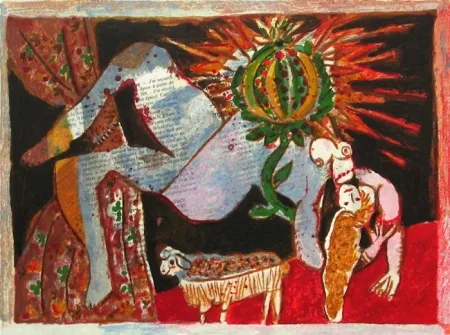 Литография Tobiasse - Le cantique des cantiques VII