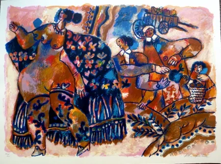 Литография Tobiasse - Les Plaisirs Majestueux 