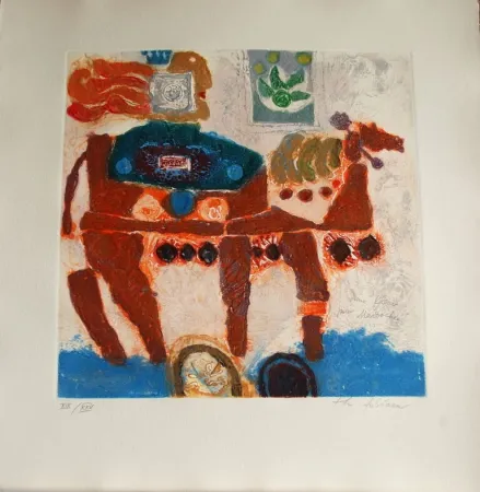 Гравюра Tobiasse - Une fleur pour Mardochée