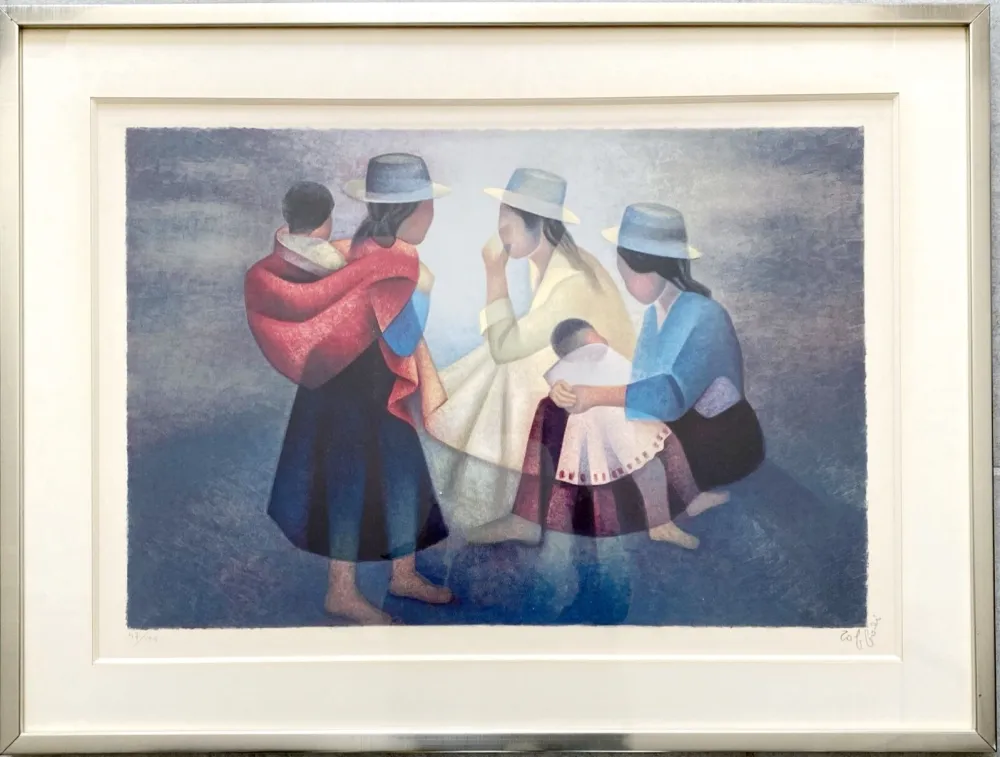 Литография Toffoli - Bavardages